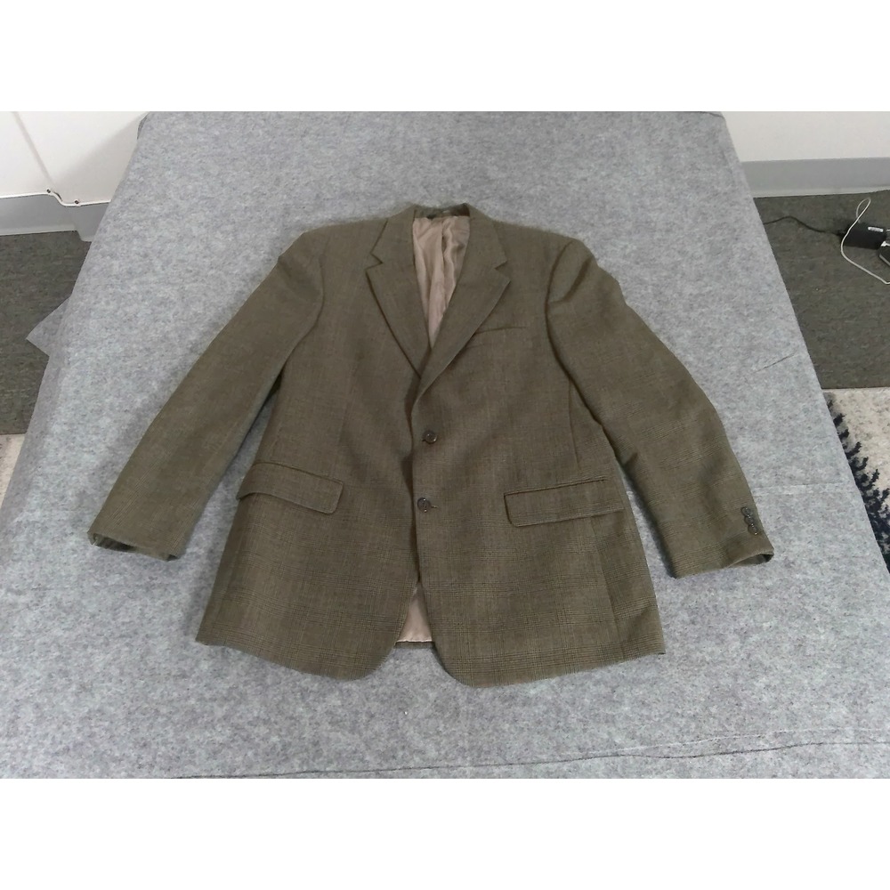 Brooks Brothers Mens 42R Wool Blazer Sport Coat Brown Olive Glen Plaid 6900